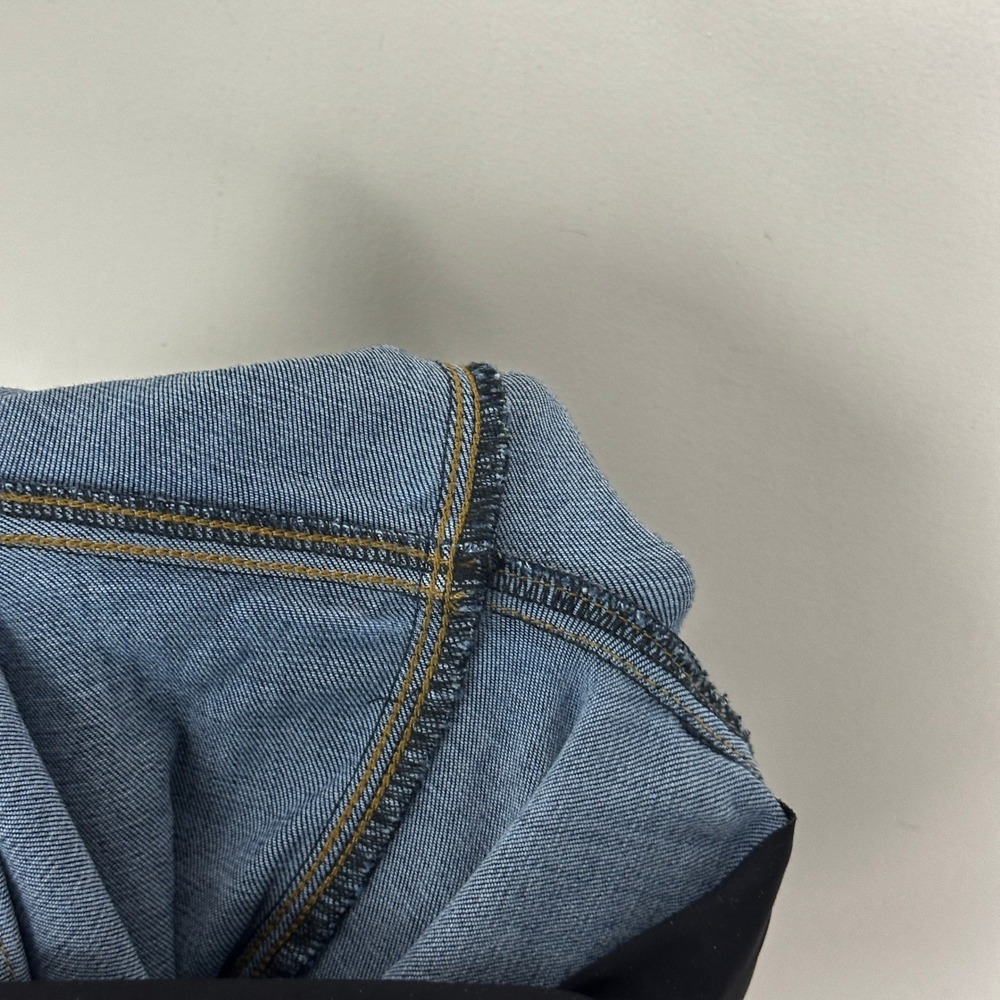 SPANX Dip Dye Denim Jeans Womens Size Large Pull On Blue Crop 20231R NEW Minimal - Picture 12 of 15
